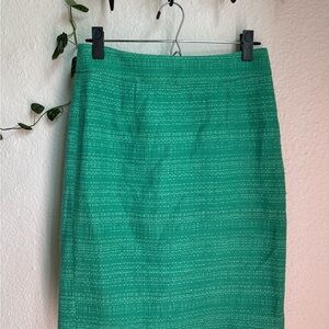 Banana Republic Vibrant Green Pencil Skirt